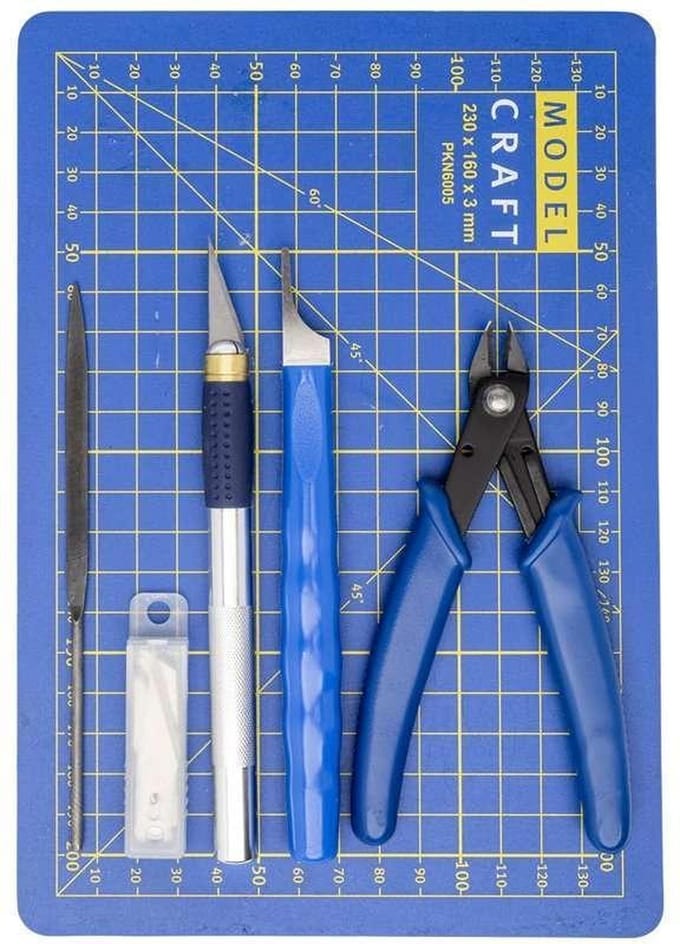 Model Craft Modelbouwpakket - PTK1010 Pro Plastic Modelling Tool Set Gereedschap - ModelCraft - Modelbouw