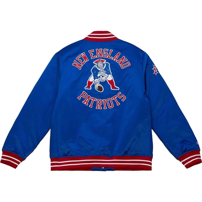 Mitchell And Ness NFL N E P Satin Jas Blauw
