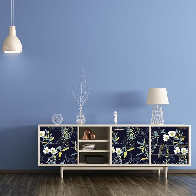 Morano sticker met tropisch meubelmotief, 40 x 60 cm