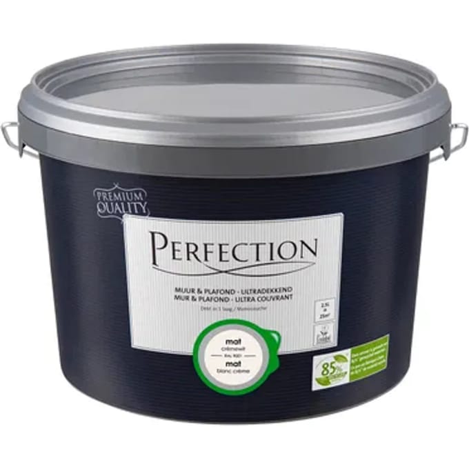 Perfection Muur & Plafond Muurverf - Mat - Crèmewit Ral 9001 - 2,5l