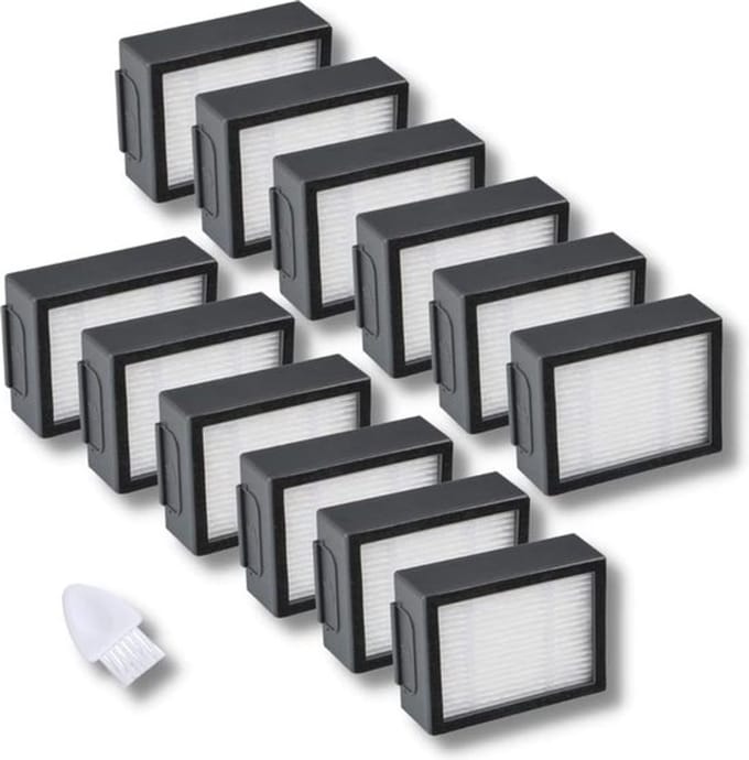12-pack vervanging hoogrendement filter geschikt voor Roomba Stofzuiger i e Serie: i7 i7+/ Plus E5 E6 E7