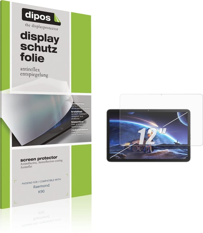 dipos – 2x Matte Beschermfolie geschikt voor Raemond K90 | Krasbestendige & antireflecterende Screenprotector Ultra-Thin
