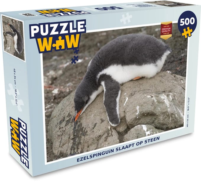 Puzzel Pinguïn - Steen - Slaap - Legpuzzel - Puzzel 500 stukjes