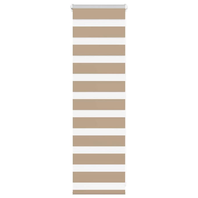vidaXL - Zebra - Blind - 50x100 - cm - stofbreedte - 45,9 - cm - polyester - zandbruin