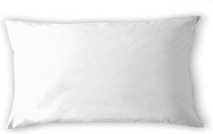 Cinderella Basic Kussensloop - Set van 2 - Met rits - Katoen - 40x80 cm - Wit