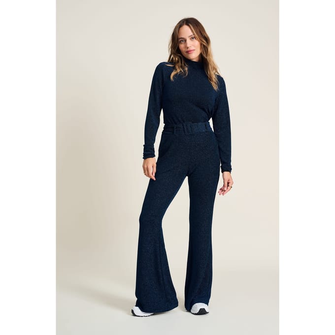 POM Amsterdam Pants - Festive Blue Größe: 42 | Stoffhosen Outlet | Damen | Blau