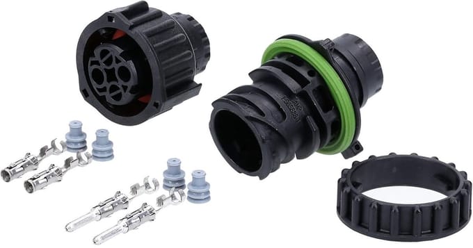 KALI-2002 DIN 72585 ronde connectorset 2-pins