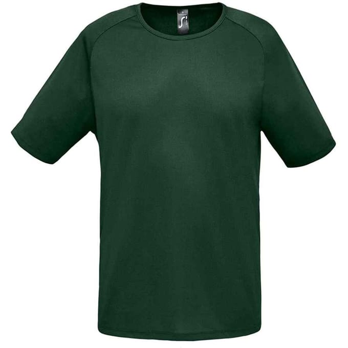 SOLS Heren Sportief Raglan T-shirt (Bosgroen)