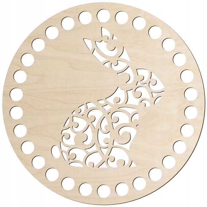 SMX Design - Houten Basis voor Mand - 20cm - Rond - FSC Gecertificeerd