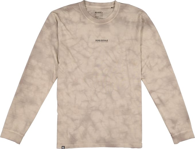 Mons Royale Icon Longsleeve Garment Dyed Desert Tie Dye S