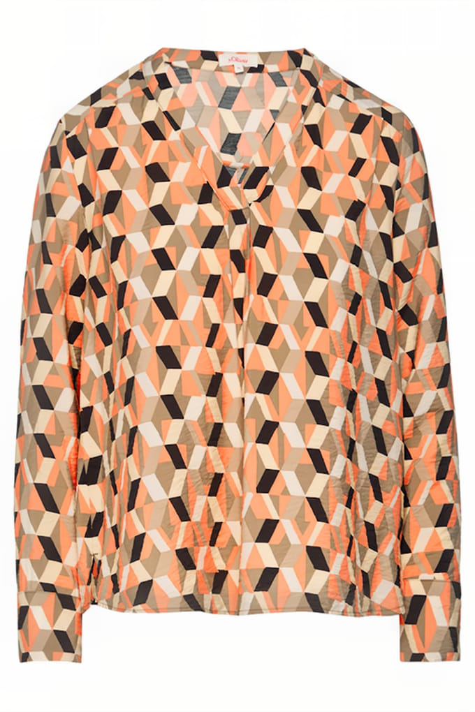 s.Oliver  Blouse Orange Taglia: 34 | Maglie a manica lunga Outlet | Donna | Arancione