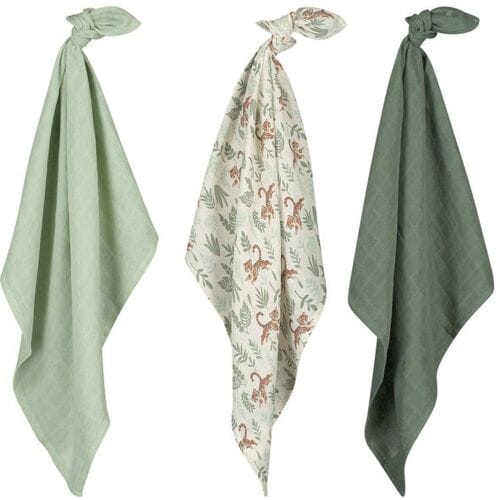 Prénatal hydrofiele luiers tijger 3 stuks Ivory White unisex