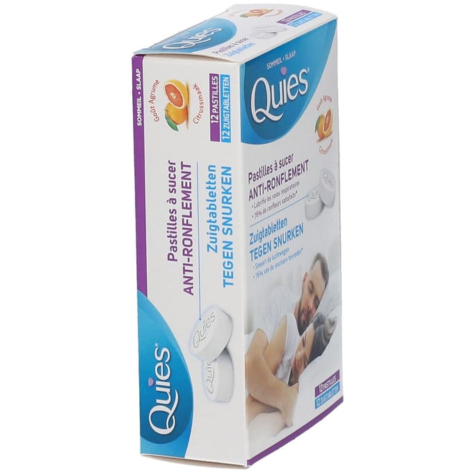 Quies Anti-snurk Citrus 12 Zuigtabletten