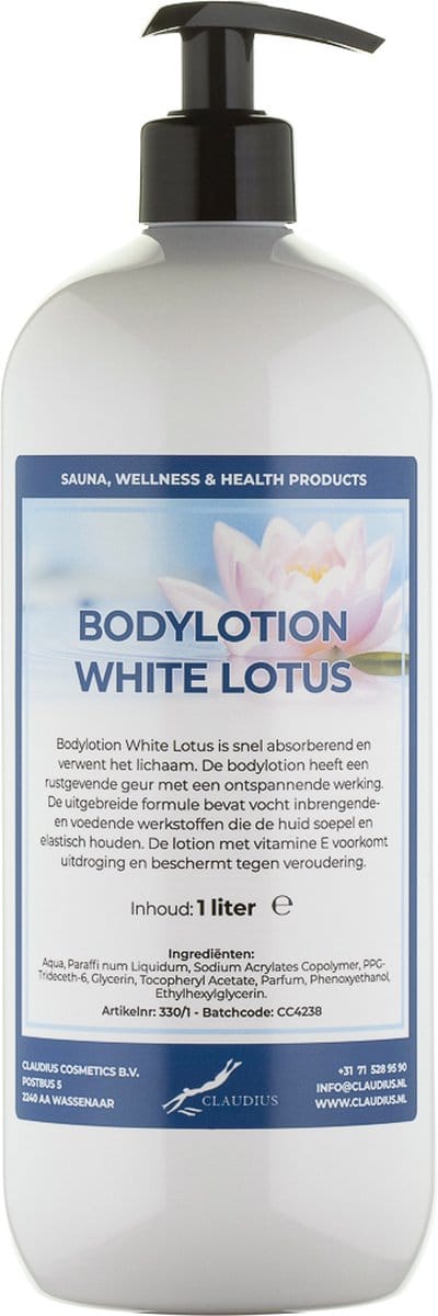 Bodylotion White Lotus 1 liter - met gratis pomp
