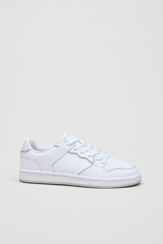 Ben Sherman Club Leren Herensneakers Wit