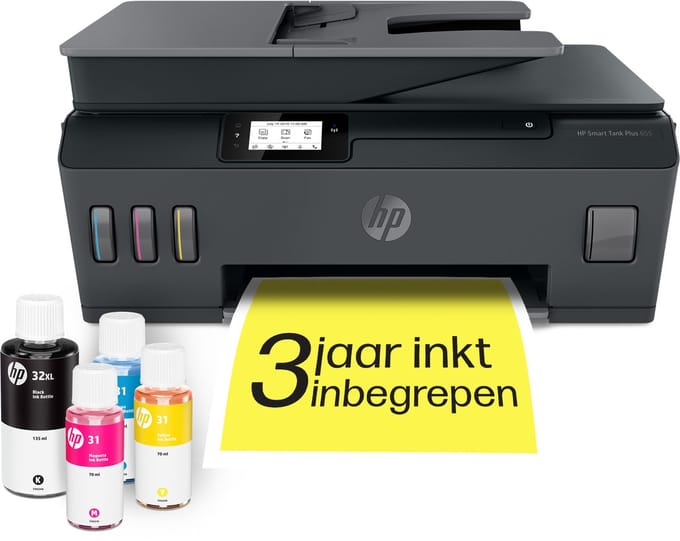 HP Smart Tank Plus 655 - All-in-One-Printer - Tot 3 jaar gratis inkt