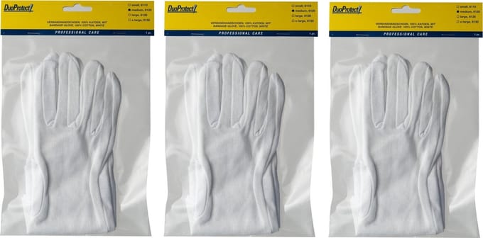 3 x Duoprotect Handschoen - Katoen - Medium
