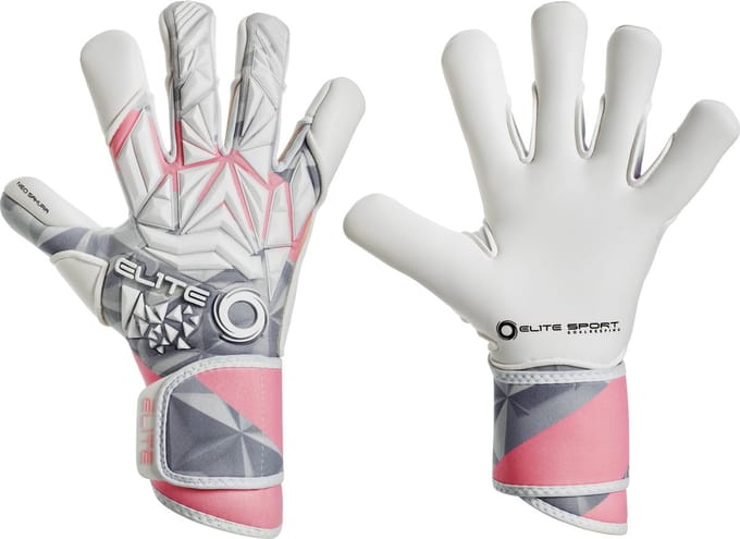 Elite Sport Sakura Keepershandschoenen - Wit / Roze | Maat: 9