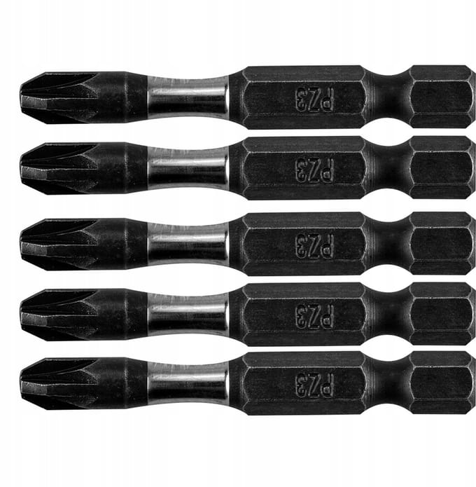 5x Impactbits PZ3 50mm S2 Staal 1/4"