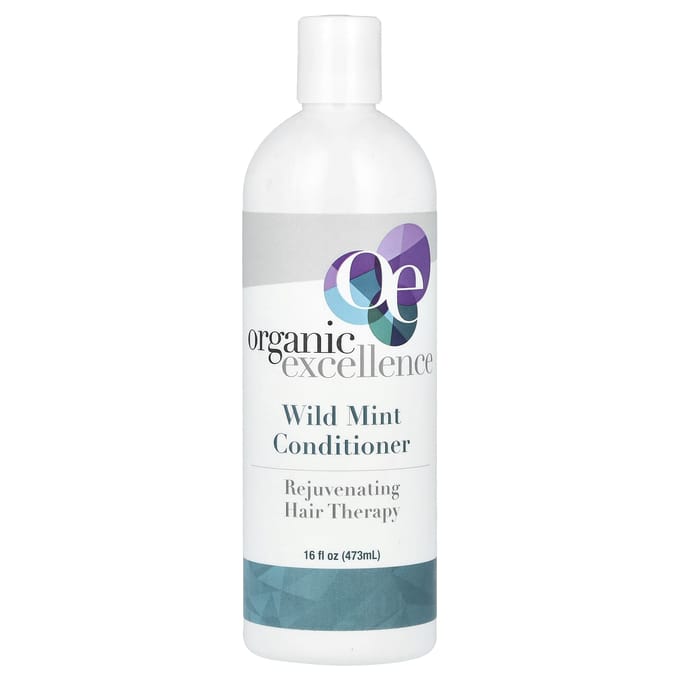 Excellence Biologique, Après-shampoing, Thérapie Capillaire Régénérante, Menthe Sauvage, 16 fl oz (473ml) white