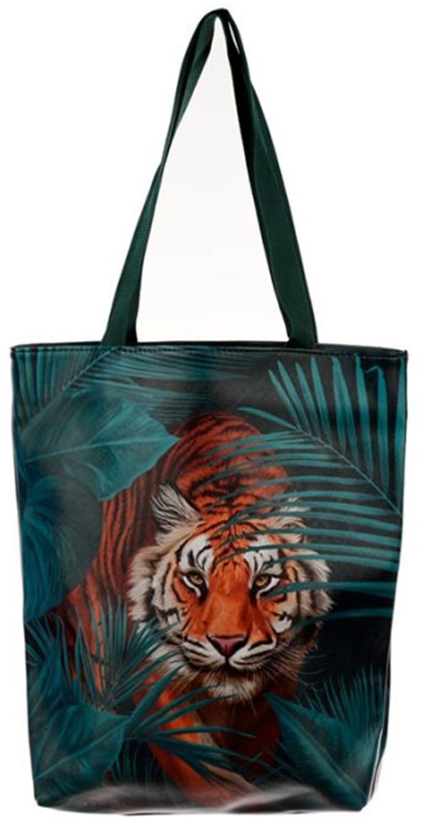 Tas met rits en voering - Wilde kat