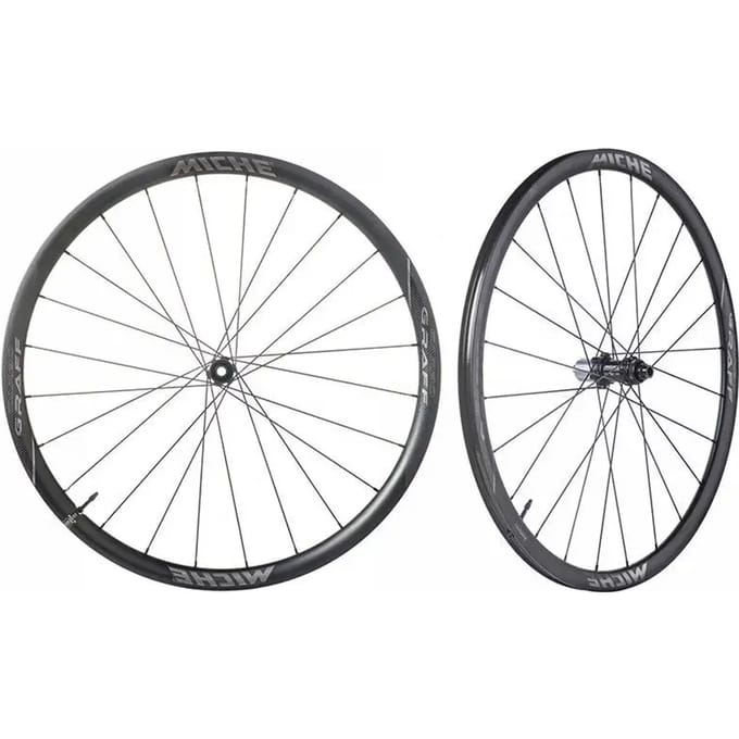 Paar wielen Miche Graff Centerlock Tubeless Ready Shimano HG11