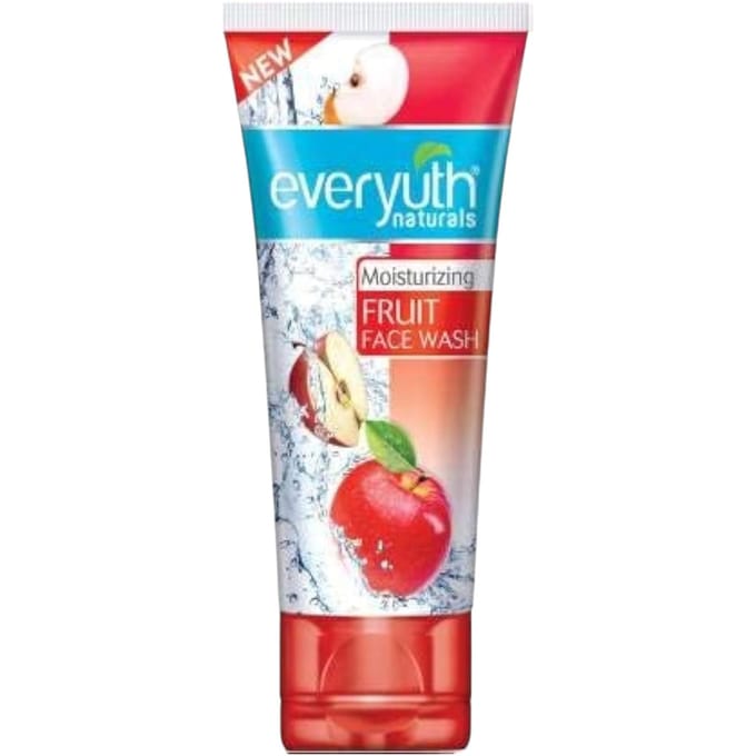 Everyuth Naturals Fruit Gezichtswas 50g Appel Extract Hydraterende Reiniger Voor Alle Huidtypes blue