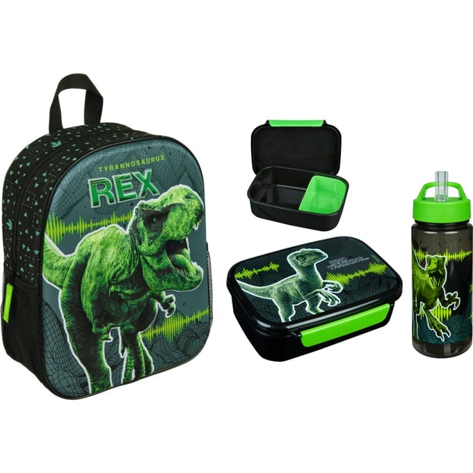Jurassic World schoolset; rugzak en lunchset