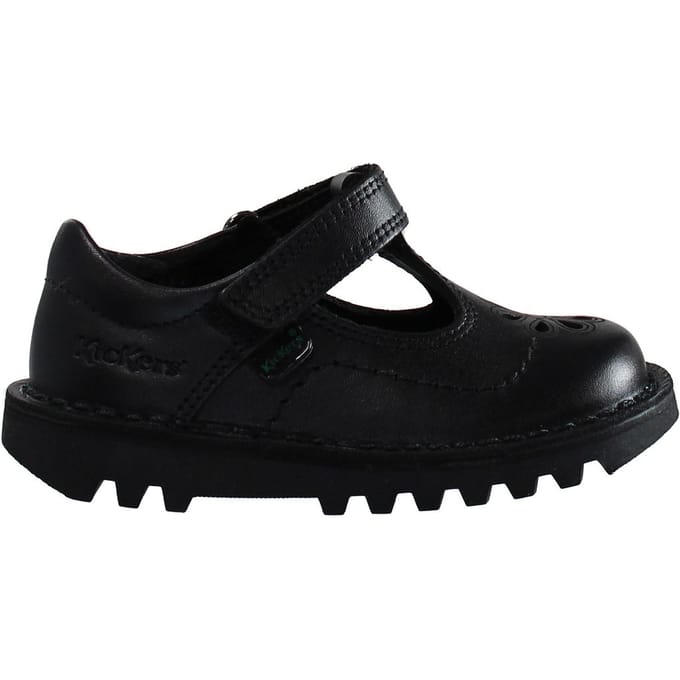 Kickers T-Bar Flutter kinderschoenen zwart