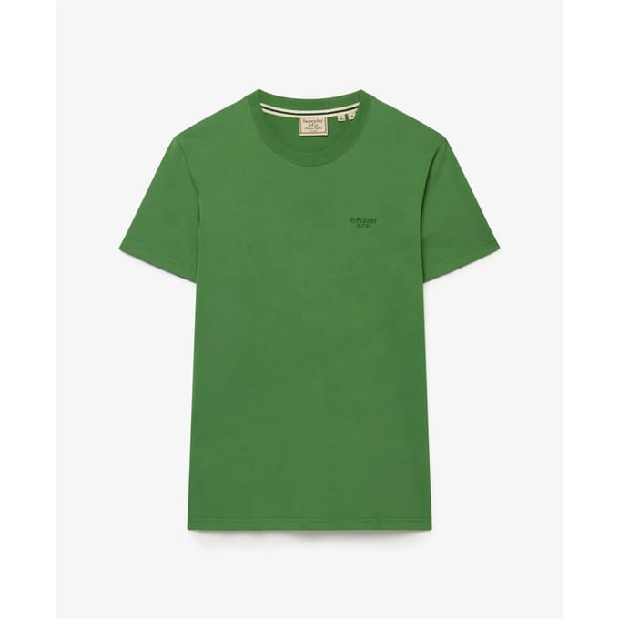 Superdry - Essential Gestapeld Logo Geborduurde T-shirt - Heren - T-shirts