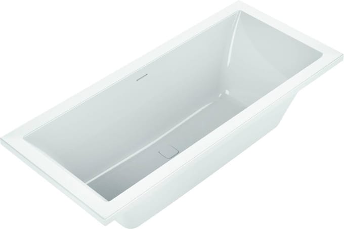 Ben Quadralux inbouwbad 2-persoons 180x80cm glans wit acryl incl. afvoer wit