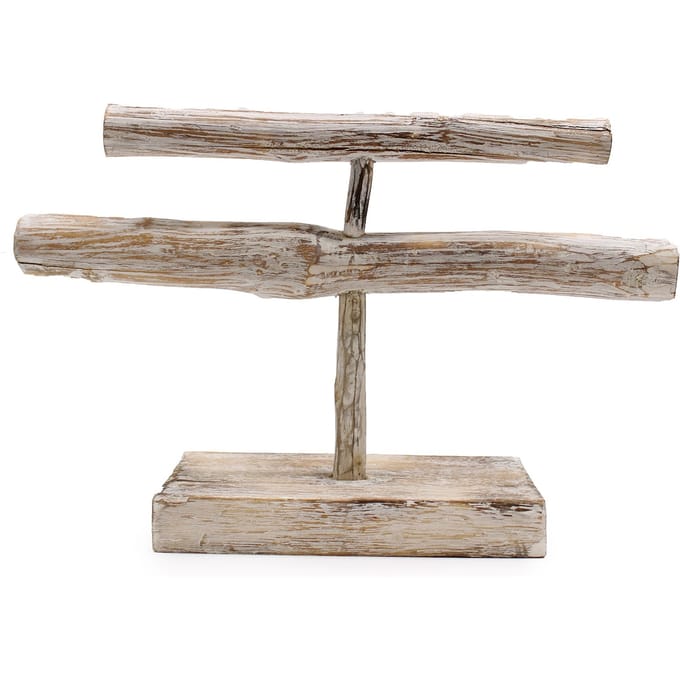 Double Branch Jewllery Stand - Whitewash