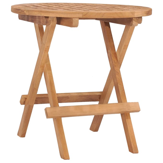 vidaXL - Tuintafel - inklapbaar - 50x50x50 - cm - massief - teakhout