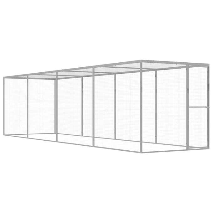 vidaXL - Kattenkooi - 6x1,5x1,5 - m - gegalvaniseerd - staal