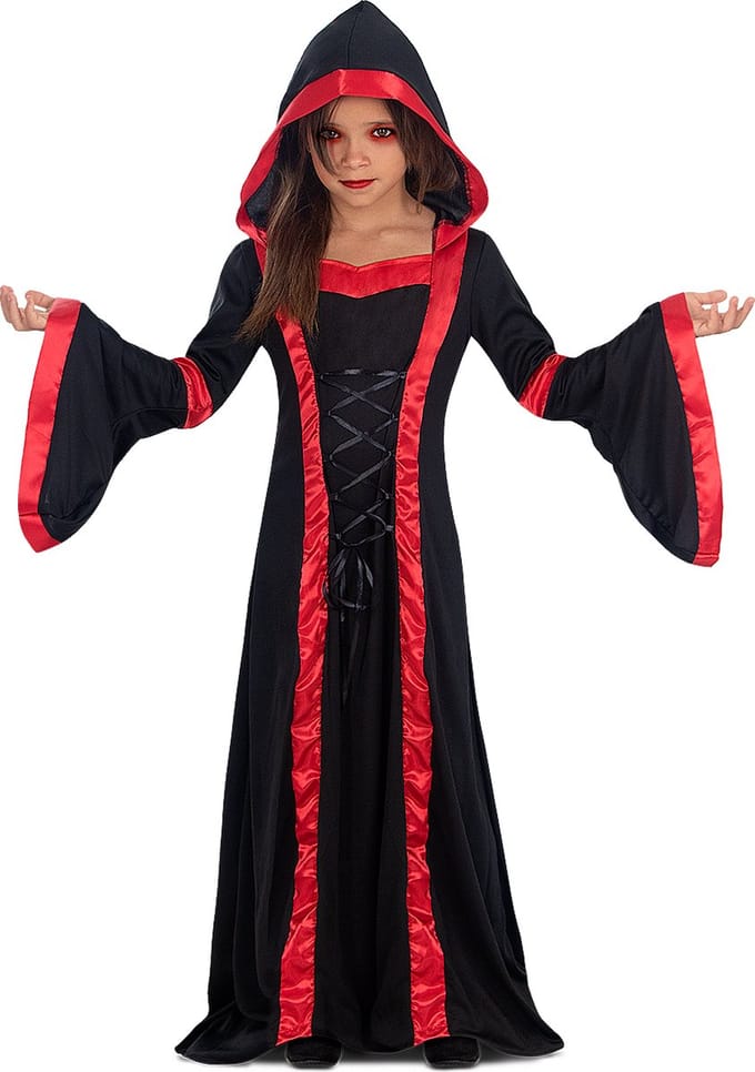 FUNIDELIA Vampier Priesteres Kostuum voor Meisjes - 122 - 134 cm