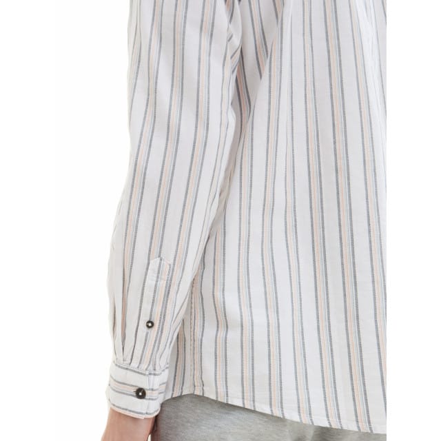 Tom Tailor - Lange mouw overhemd - Heren - L - Wit - Katoen - 1040124