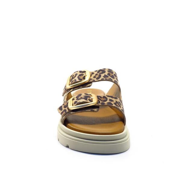 Tamaris Leopard Slippers bruin Leer - Dames - Maat 41