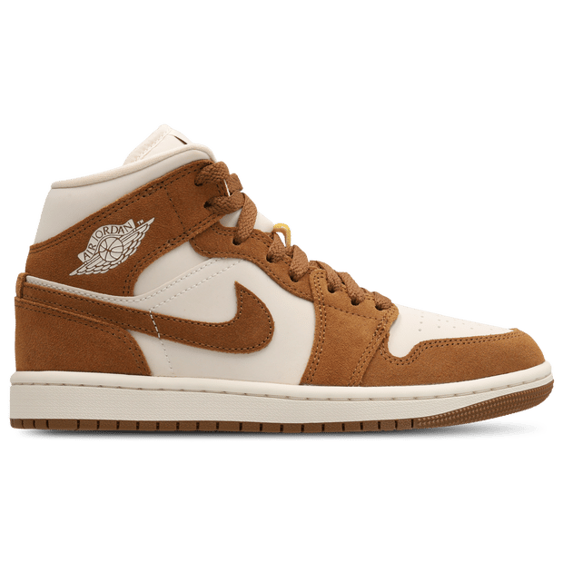 Jordan Aj1 Mid Sneakers Dames - Bruin - Maat 38 - Leer