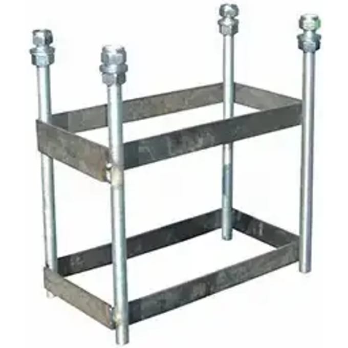 Set van 2 single-pipe basketbal hoepels zonder borden, hoepel met ankerbasis Softee Equipment