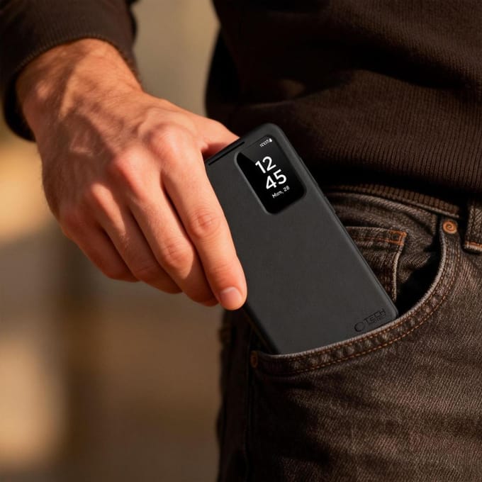 Geschikt voor Samsung Galaxy S26 Ultra TECH-PROTECT SMART WALLET GALAXY S26 ULTRA - Zwart