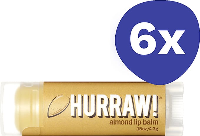 Hurraw Amandel Lippenbalsem (6x 4,3gr)
