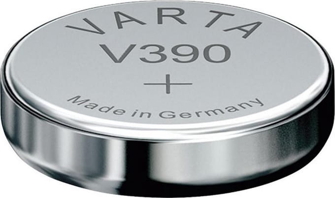 1 Stuk - Varta V390 80mAh 1.55V knoopcel batterij
