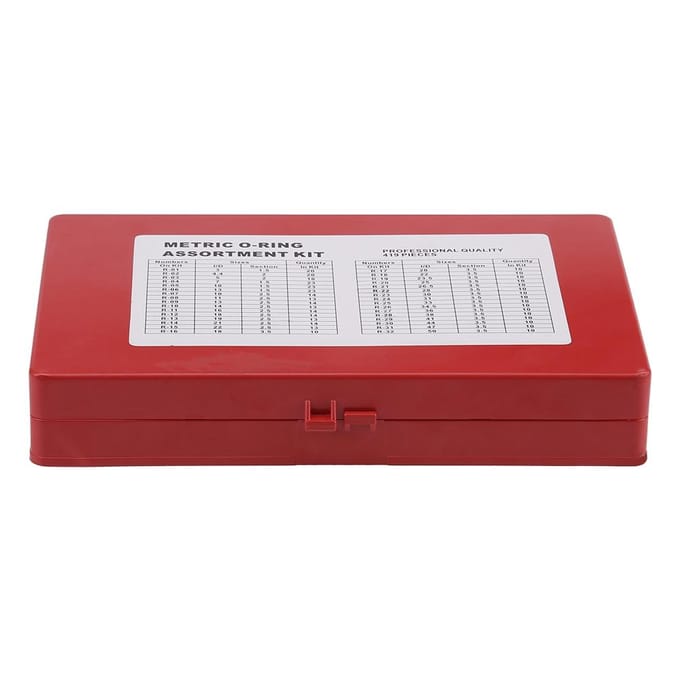 419-delige O-ring assortimentset, afdichtingspakking, universele rubberen O-ringset R01R32 black