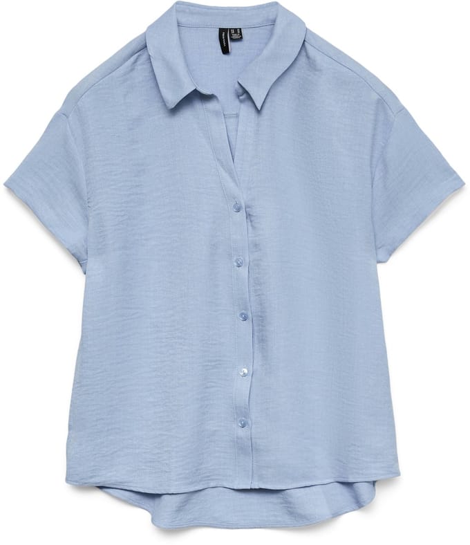 VERO MODA - VMMELANEY QUEENY SS SHIRT WVN - Dames - Blouses