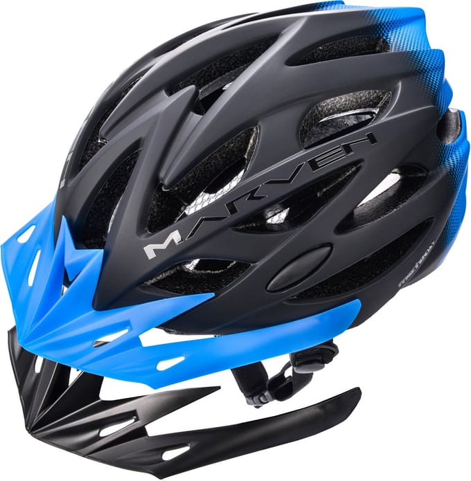 Meteor - Fietshelm - Marven 2 L 58-61 cm zwart/blauw