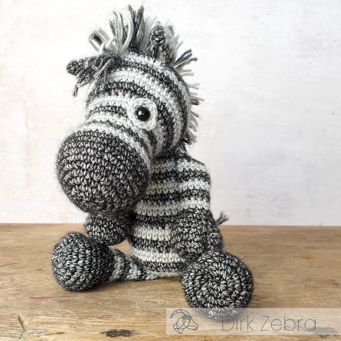 Dirk de Zebra haken (haakpakket)