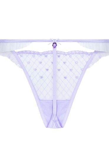 Hunkemöller Hoog uitgesneden string Cordelie Paars