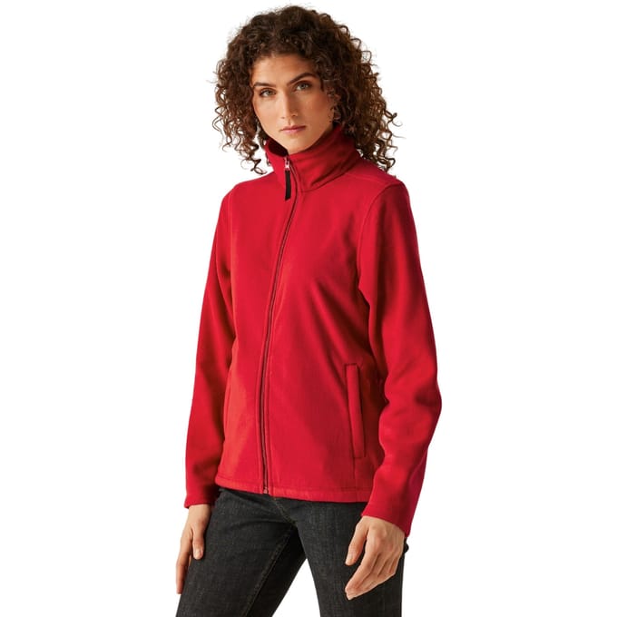 Regatta Dames/Dames Micro Full Zip Fleecejack (Klassiek rood)