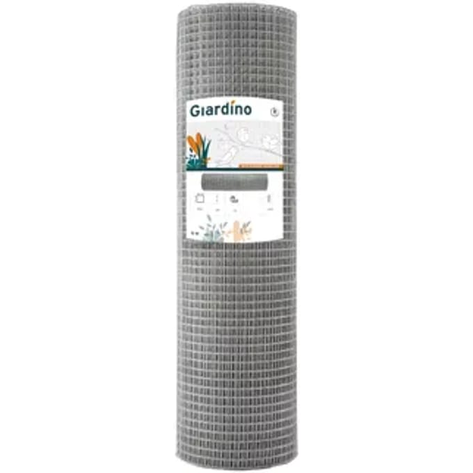 Giardino - Vogelgaas - Gelast Gaas Verzinkt - 101 Cm X 5 M