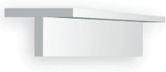 Evergreen Modelbouwdecoratie - 765 T Profiel 3,1mmX35cm Styreen